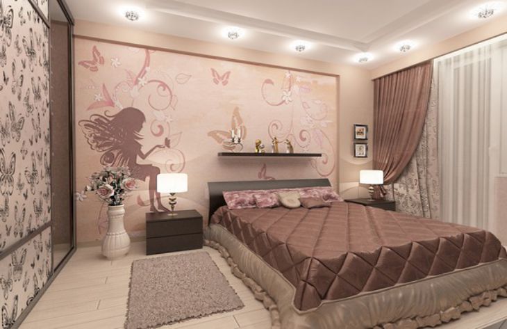 Romantikus hálószoba kialakítás