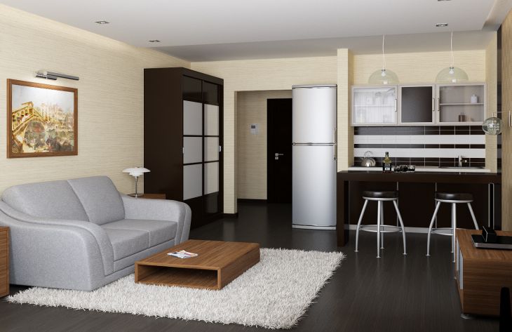 Hogyan kell helyesen átgondolni egy kis lakás kialakítását