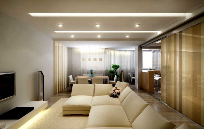 Világítás a nappaliban