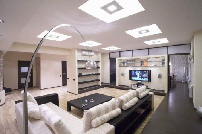 Világítás a nappaliban