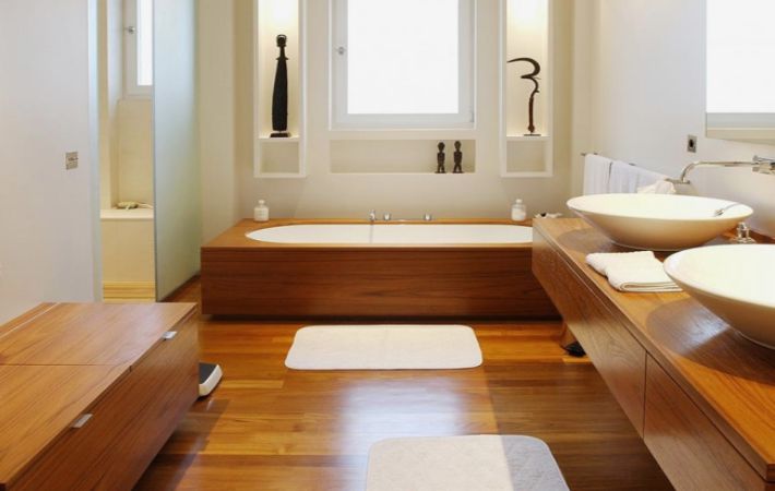 Padló a fürdőszobában