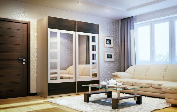 Csúszó szekrény: hogyan kell megszervezni a teret