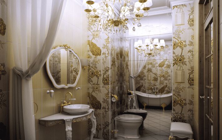 Rokokó fürdőszoba