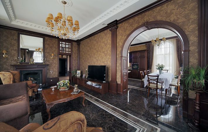 Belsőépítészet fából készült bútorokkal