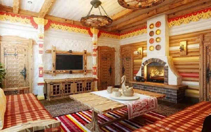 Hogyan díszítsük a ház belsejét orosz stílusban