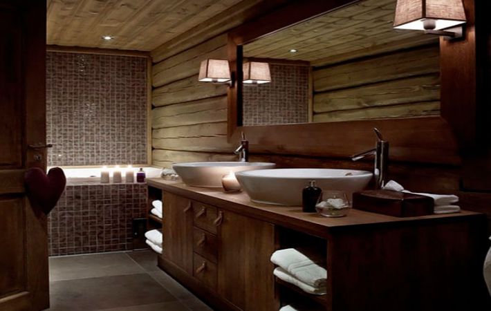 Etnikai stílusú fürdőszoba kialakítás 