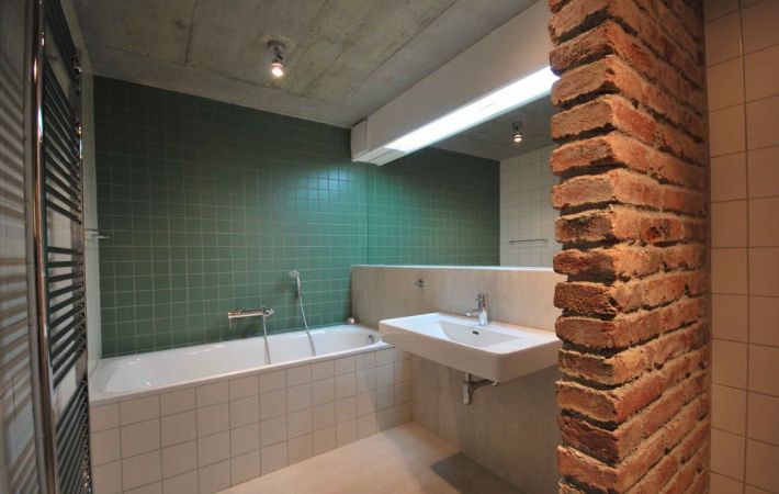 Loft stílusú fürdőszoba