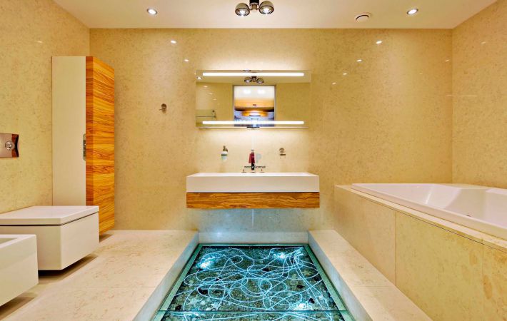 Padló a fürdőszobában