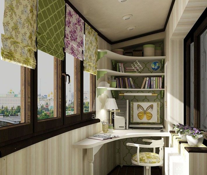 Hogyan díszítsünk egy loggiát Provence stílusban