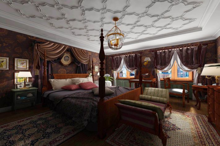 Perzsa stílusú hálószoba