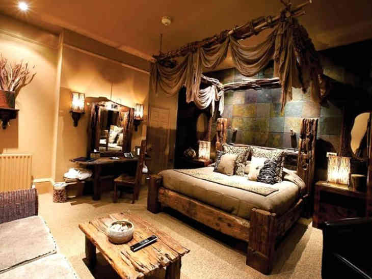 afrikai stílusú hálószoba
