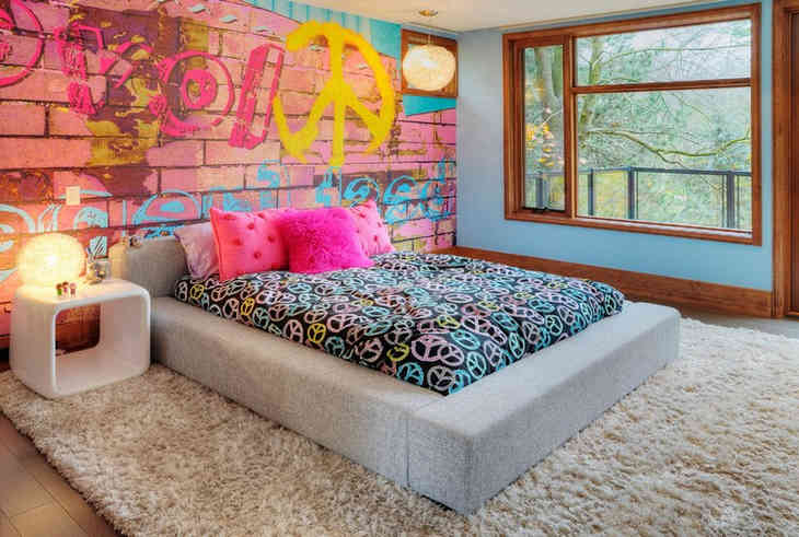 Graffiti a belső térben