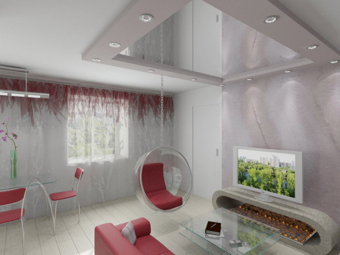 Üveg a belső térben