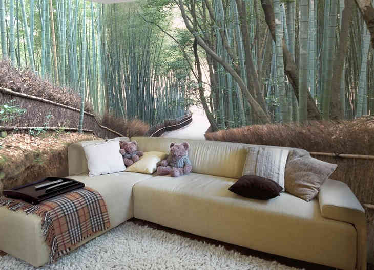 A fotótapéta használata a belső térben