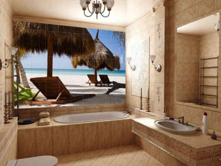 Öko stílusú fürdőszoba