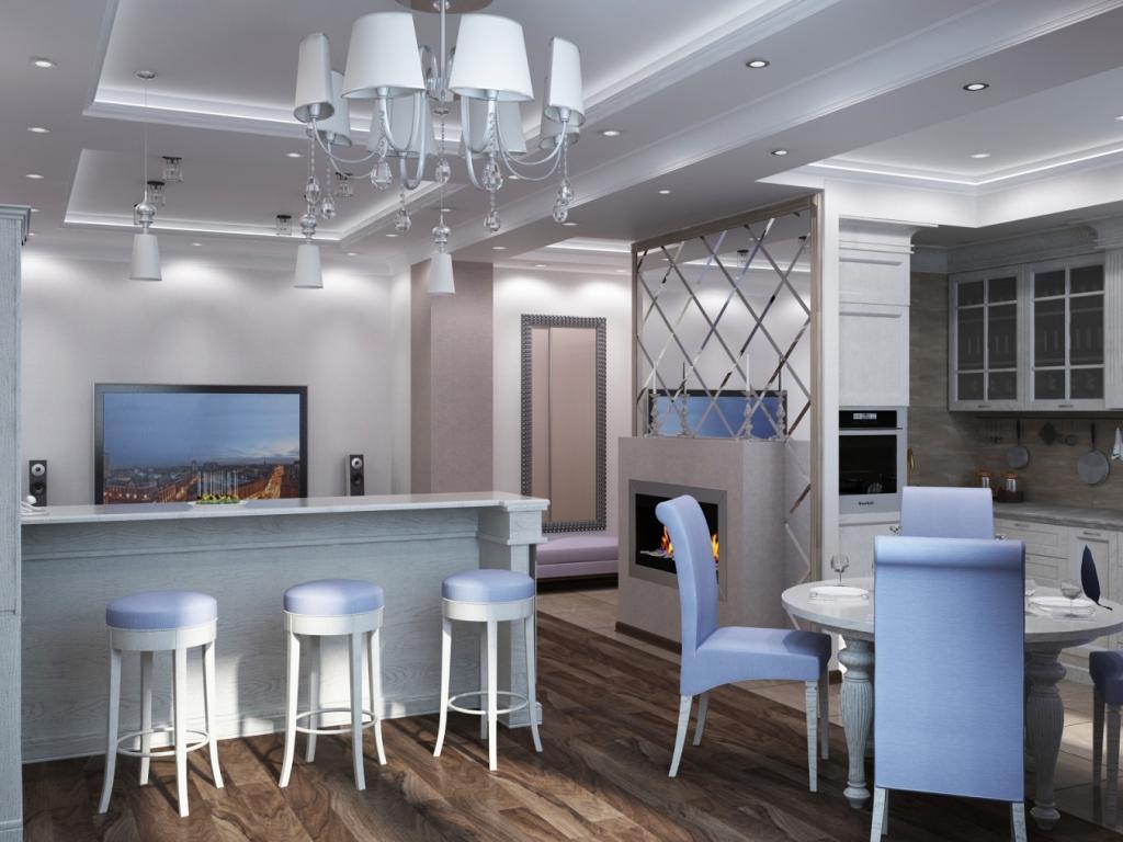 Amerikai stílus a belső térben