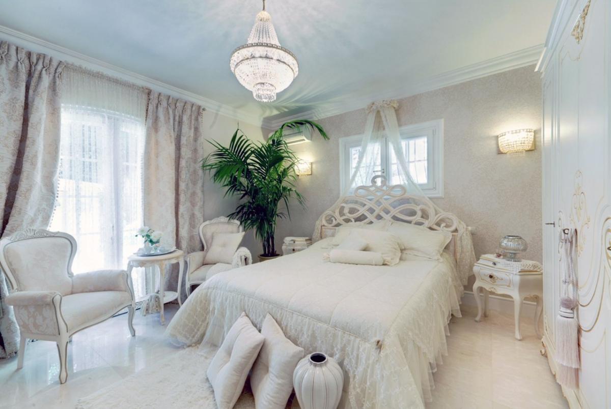 Romantikus hálószoba kialakítás