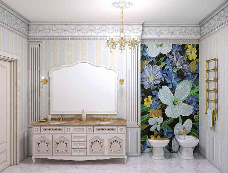 Mozaik a belső térben