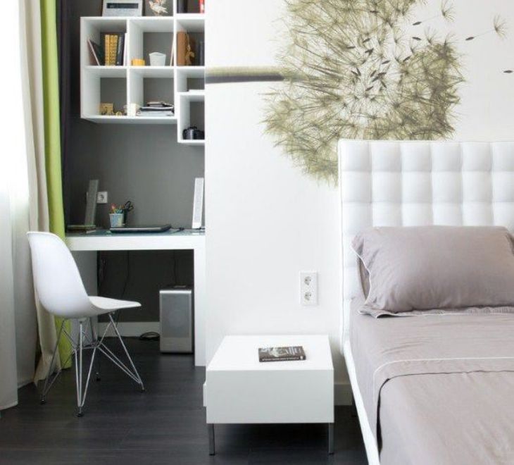 Munkahely kialakítása a hálószobában 