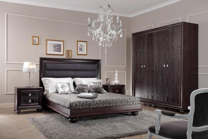 Wenge stílusú hálószobabútor