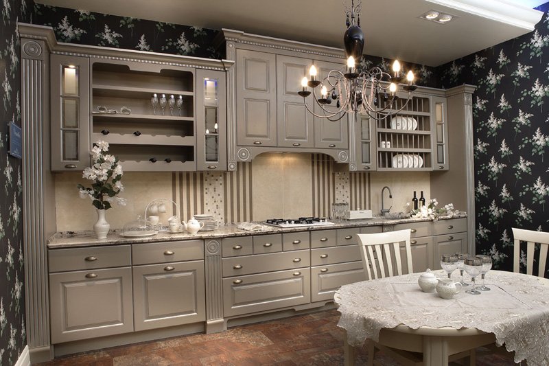 Angol stílusú konyhabelső