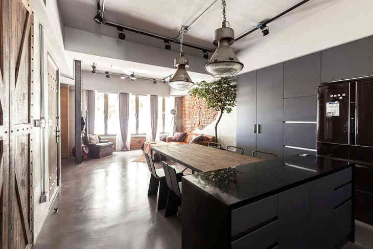 Ipari stílus a belső térben