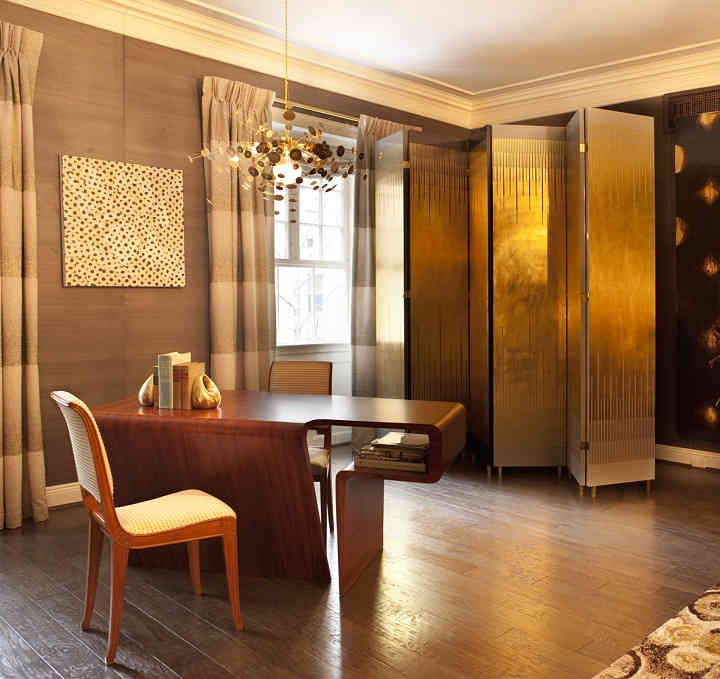 Dekoratív képernyő a belső tér fénypontjaként