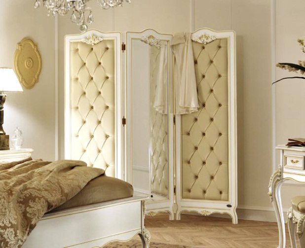 Dekoratív képernyő a belső tér fénypontjaként