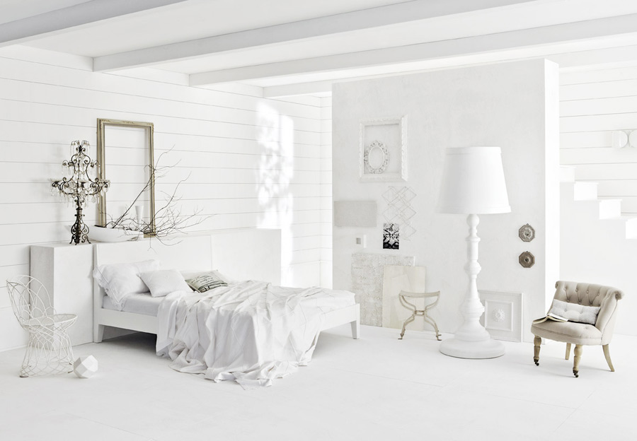 Fehér szín a belső térben