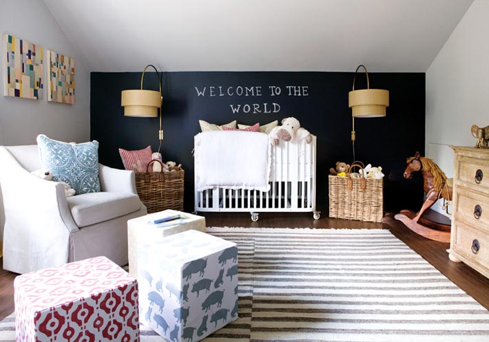 Kiemelő fal a gyerekszoba kialakításában