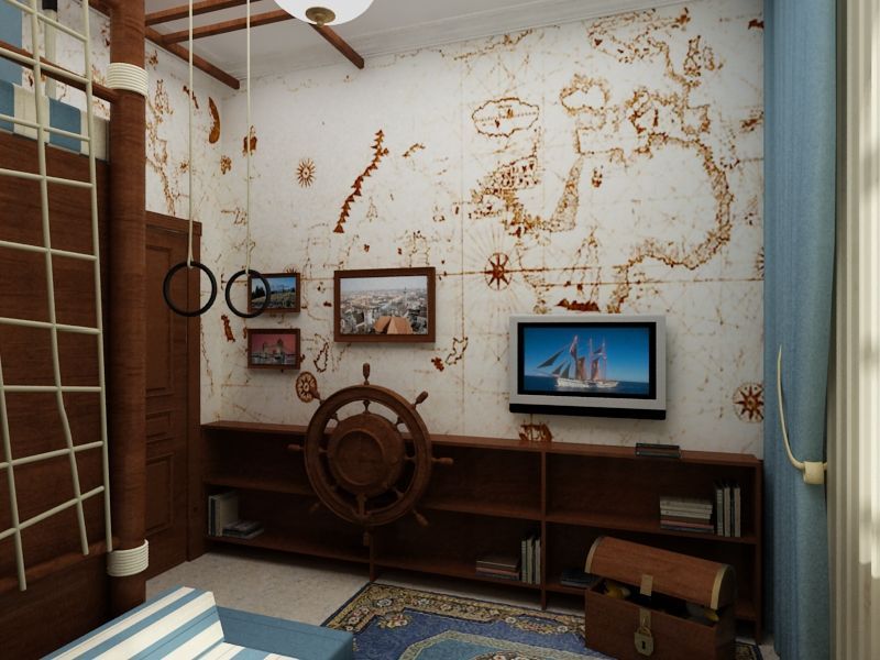 Utazási témájú gyerekszoba dekoráció