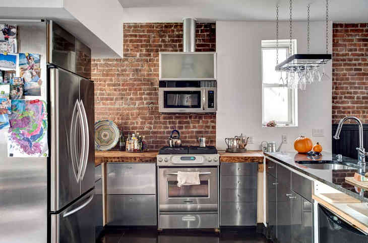 Konyha fali szekrények nélkül - mit kell figyelembe venni?