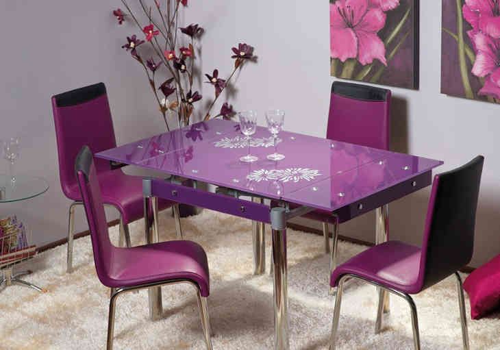 Szokatlan üveg konyhai asztalok tervezése