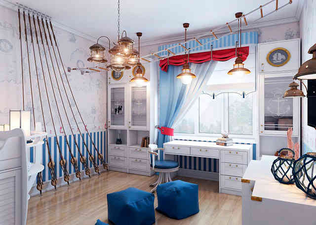 Tervezési lehetőségek egy fiú gyermek hálószobájához