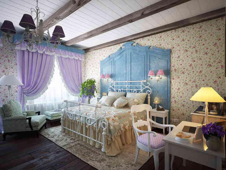 Provence stílusú hálószobák