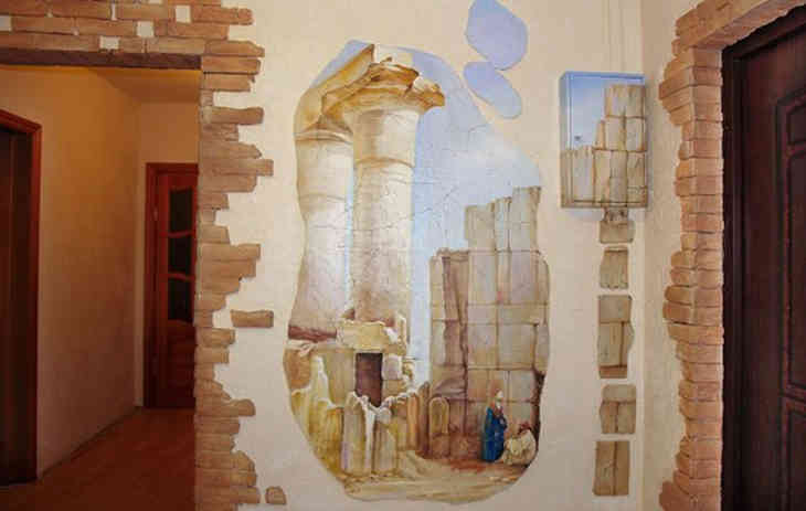 Műkő a folyosó belsejében (FOTÓ)