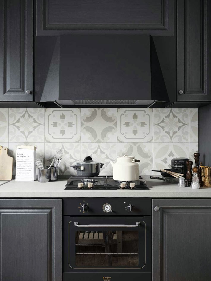 Belső trend: fekete szín a konyha kialakításában (FOTO)