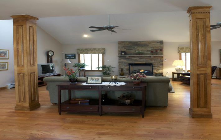 Belsőépítészet oszlopokkal