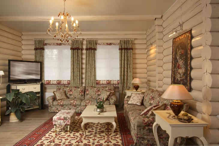 Vidéki stílus a nappaliban