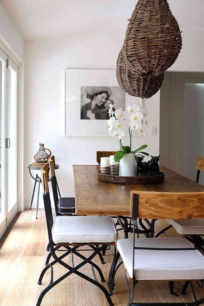 Skandináv stílusú étkező belső kialakítása