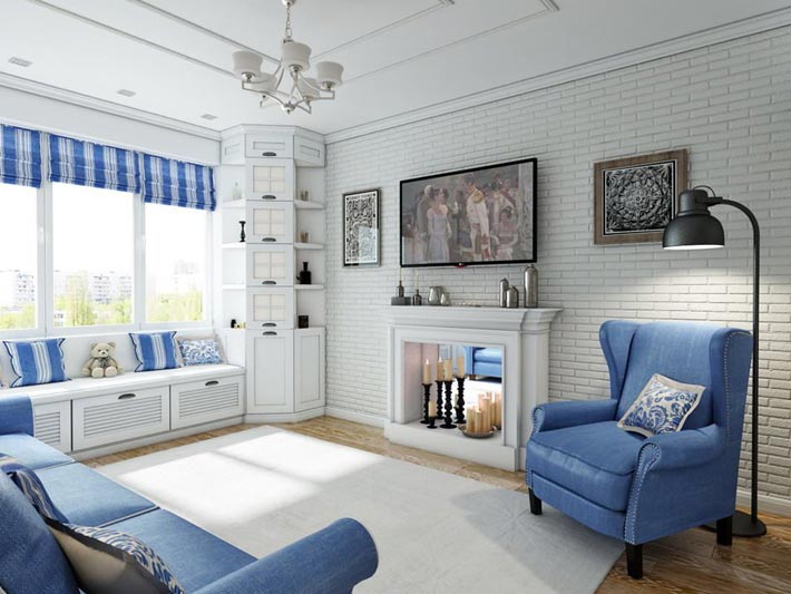 Provence egy városi lakás belsejében