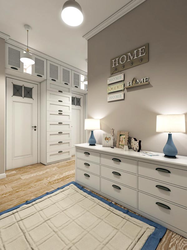 Provence egy városi lakás belsejében