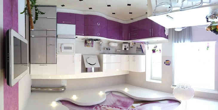 Lila konyhai tervek