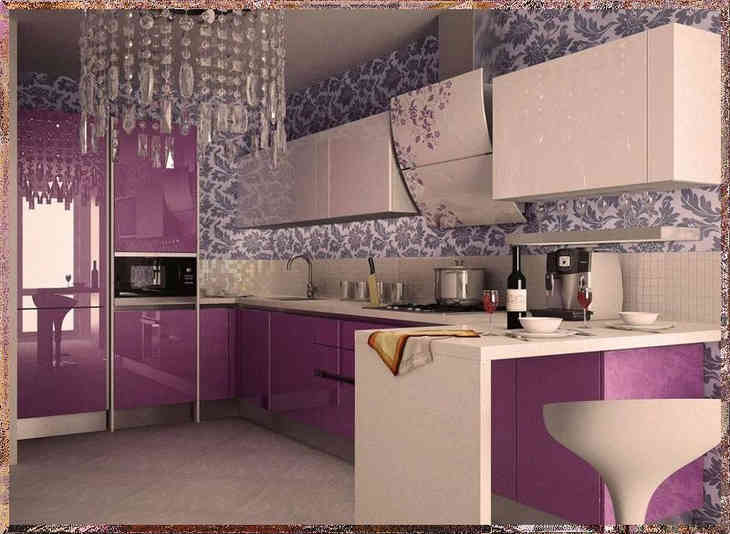 Lila konyhai tervek