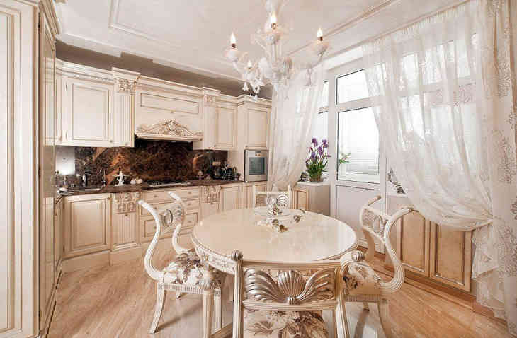 Konyha kialakítása klasszikus stílusban