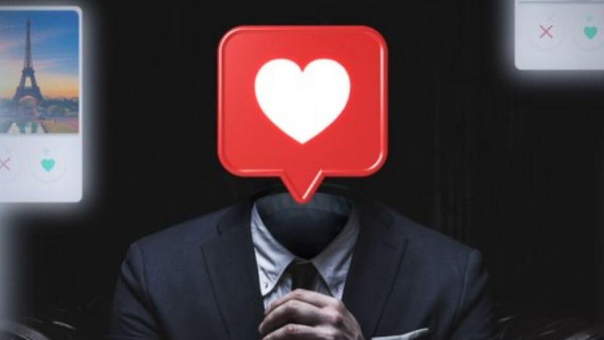 A „The Tinder Scammer” című dokumentumfilm borítója