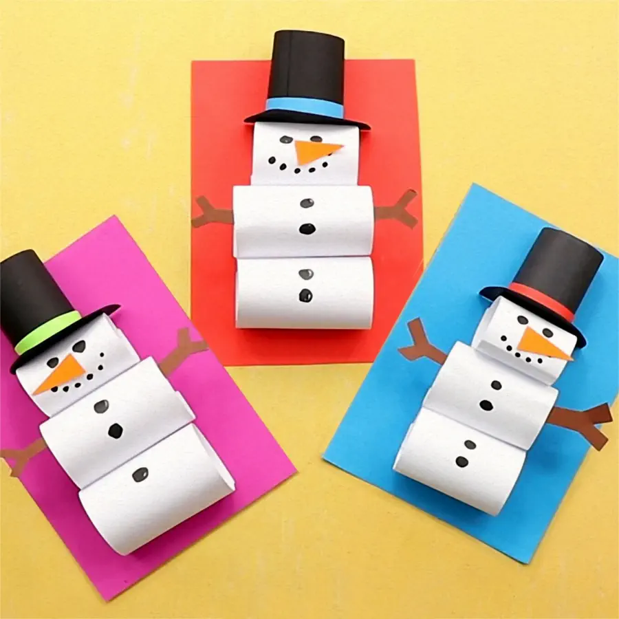 Papír hóember ötletek