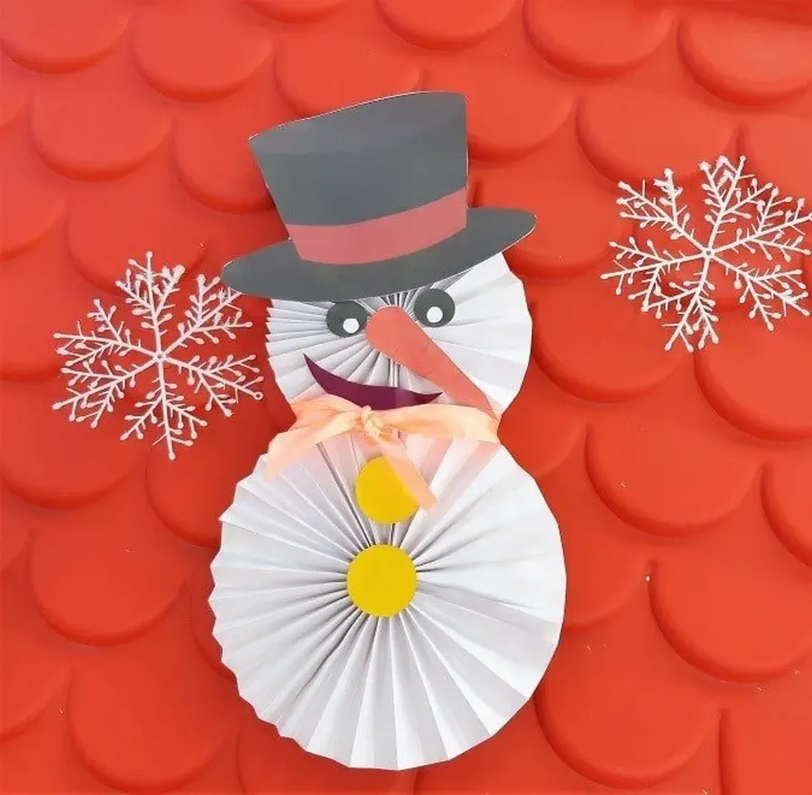 Dühös papír hóember