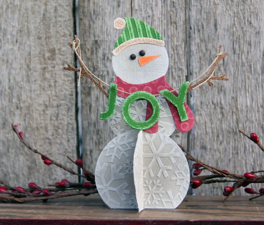 gyönyörű papír hóember