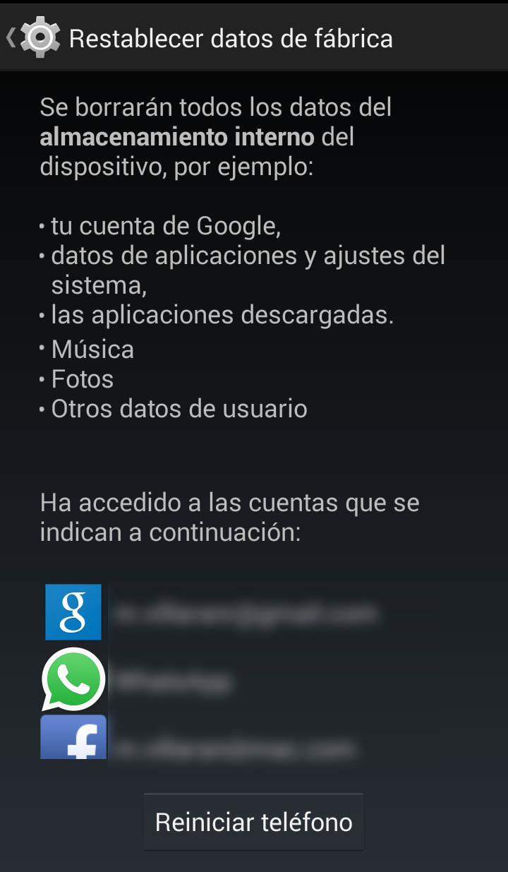 Android vírus: Vírus eltávolítása Androidon - 1. eszköz alaphelyzetbe állítása